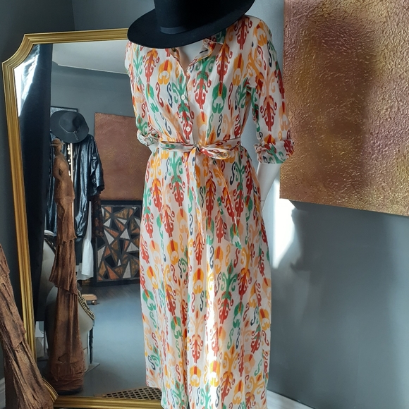 Zara 100% Cotton Midi Dress - Picture 4 of 15